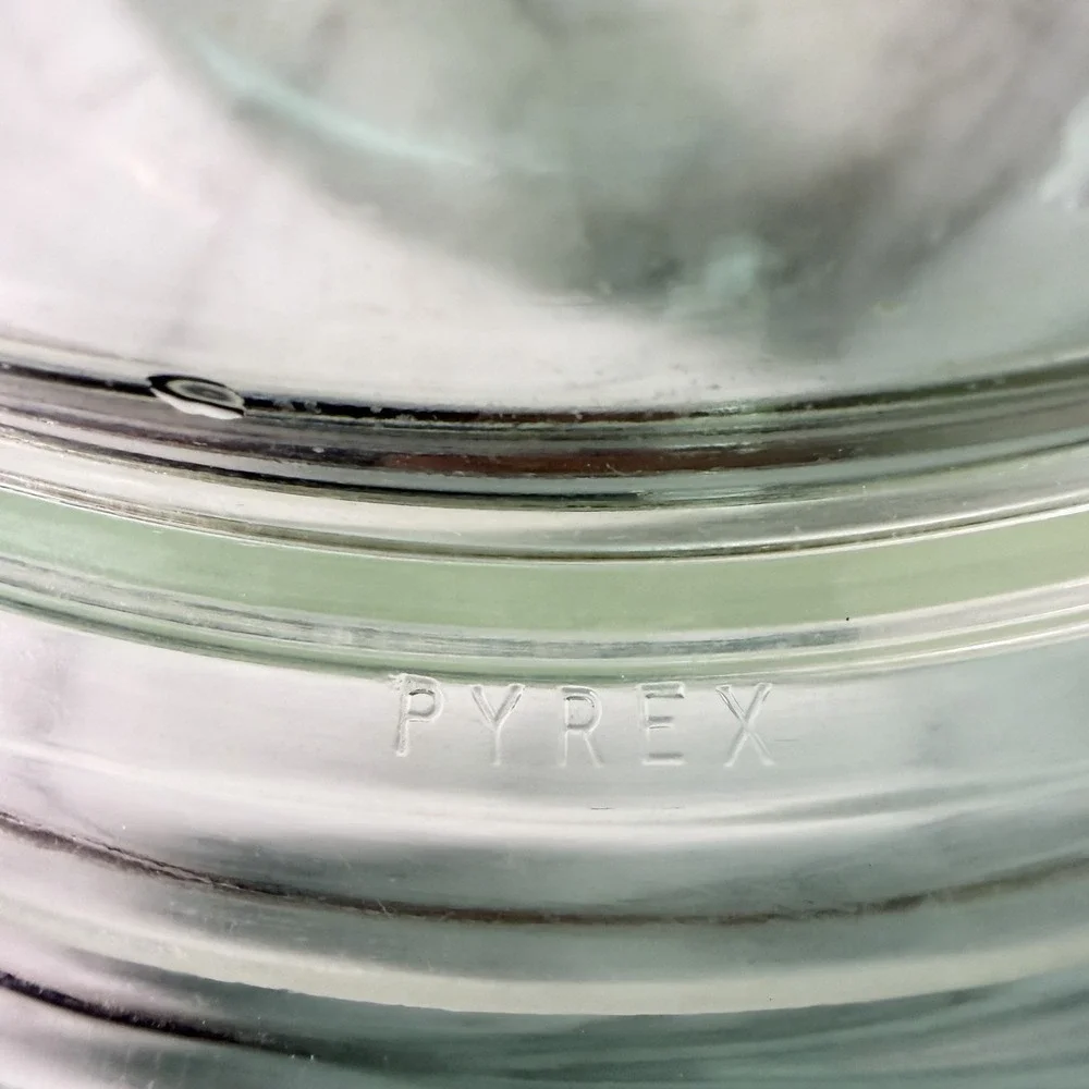 Vintage PYREX #022 Clear Glass 1 Quart Casserole Bowl With Pyrex Lid 682-C -USA